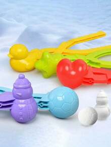 4 件套雪球夹 雪夹 冬季户外夹 雪夹 雪球大战互动套装