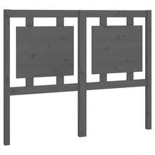 Cabecero vidaXL gris, 125,5 x 4 x 100 cm, madera maciza de pino. - Multicolor - Ver 7