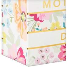 Hallmark - Bolsa de regalo para el día de la madre (33 cm, papel de seda, diseño de rayas florales pastel con detalles dorados) para mamá, abuela, Nana, Nueva madre(Large floral raya) - Multicolor - Ver 6