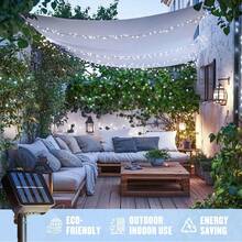 1pc 20/50/100/200 LED 5m/7m/12m/22m Solar String Lights With 8 Lighting Modes, Suitable For Garden, Patio, Yard, Fence, Pathway, Holiday, Halloween, Tree, Wedding, Party, Lawn, Camping [Solar Powered]