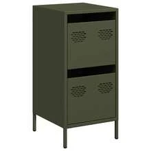 Credenza vidaXL verde oliva 35x39x73,5 cm acciaio laminato a freddo - Multicolore - Visualizzare 10