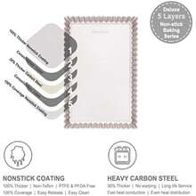 CHEFMADE - Sartén antiadherente para quice de 7 pulgadas con parte inferior suelta extraíble para horno (oro champaña)(08 - 7" x 11" Rectangle) - Multicolor - Ver 3