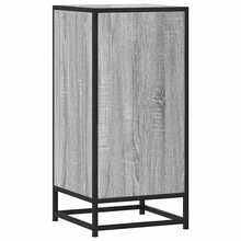 Aparador vidaXL Sonoma gris 35,5x35x76 cm madera compuesta y metal - Multicolor - Ver 7