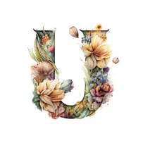 1pc, A-Z Clothes Stickers Beautiful Alphabet With Flower Heat Transfer For Clothes Pillow Patches Iron On Sticker Diy A-Level Washable Clothes Decals - Multicolor - View 26