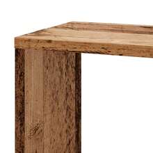 Étagère d'angle vidaXL en bois ancien 45x45x147cm, bois d'ingénierie - Multicolore - Voir 7