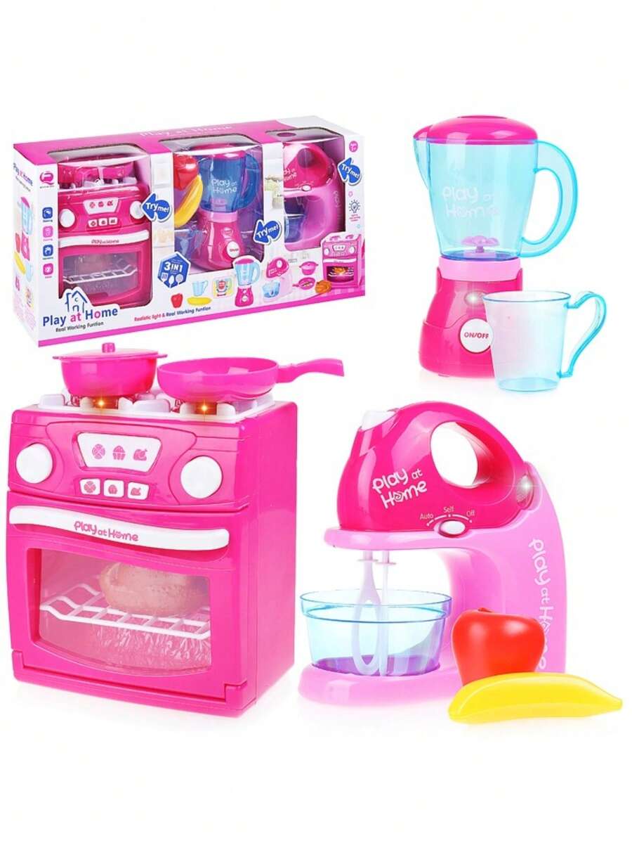 Set De Electrodomésticos De Juguete Con Luz Y Sonido - Multicolor - Ver 1