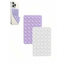 2个装经典双面40吸盘双面手持自拍杆支架，多功能粘性手机支架，可重复使用的粘垫，用于手机支架或握持，适用于自拍、视频录制 - 易于粘贴，易于清洁，兼容和安卓手机 - 非常适合淋浴、视频录制和摄影，是送给朋友的绝佳礼物，圣诞礼物，兼容、安卓手机，生日礼物，送给家人、朋友的礼物，生日浴室手机配件粘性支架 - 彩色 - 查看 7