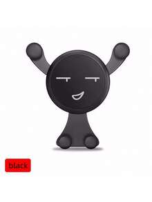 Gravity Car Air Vent Phone Holder, Smiling Face Design Phone Mount, GPS Holder