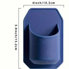 硅胶淋浴啤酒/饮料罐架，壁挂式浴室硅胶收纳架，浴室手机支架 - 彩色 - 查看 6