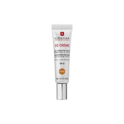  Erborian CC霜 SPF30 焦糖色 旅行装 15ml/0.55 盎司 | 均匀肤色 韩式护肤彩妆二合一 | 保湿 | 轻盈 | 柔焦肌肤 | 自然 | 光泽妆效
