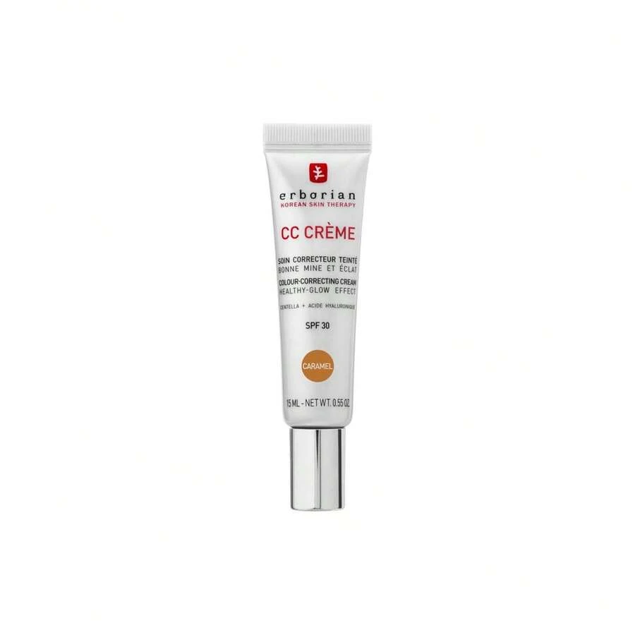 Erborian CC霜 SPF30 焦糖色 旅行装 15ml/0.55 盎司 | 均匀肤色 韩式护肤彩妆二合一 | 保湿 | 轻盈 | 柔焦肌肤 | 自然 | 光泽妆效 - Caramel - 查看 1