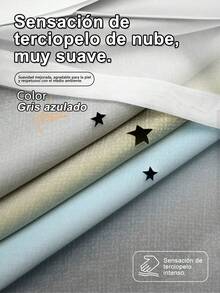 1/2pcs 132/160/214cm Estrella Cortinas,Cortinas de Dormitorio con Paneles Draperie de Doble Capa Colorida, Cortinas opacas con diseño de arcoíris degradado, dormitorio, sala de estar, oscurecimiento a rayas, doble capa, con corte de estrella, decoración del hogar, cortinas de ventana con ojales degradados,Antifrío, Cortinas Opacas de Estrellas para Salón, Decoración,Insonorización, aislamiento térmico Artículos para Ventanas / Cortinas - Brote Verde - Ver 4