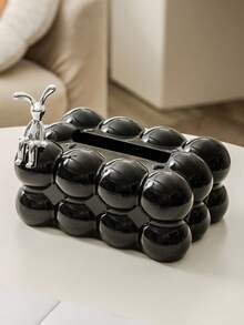 1pc Cloud Shaped Plastic Tissue Box, Square Desktop Tissue Box, Cotton Candy Design Napkin Paper Box, Suitable For Decoration In Living Rooms, Bedrooms, And Dining Tables - Multicolor - View 10