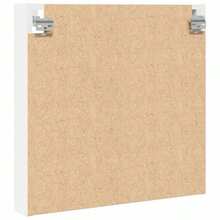 Vitrine vidaXL, blanche, 60 x 8,5 x 58 cm, matériau à base de bois - Multicolore - Voir 6