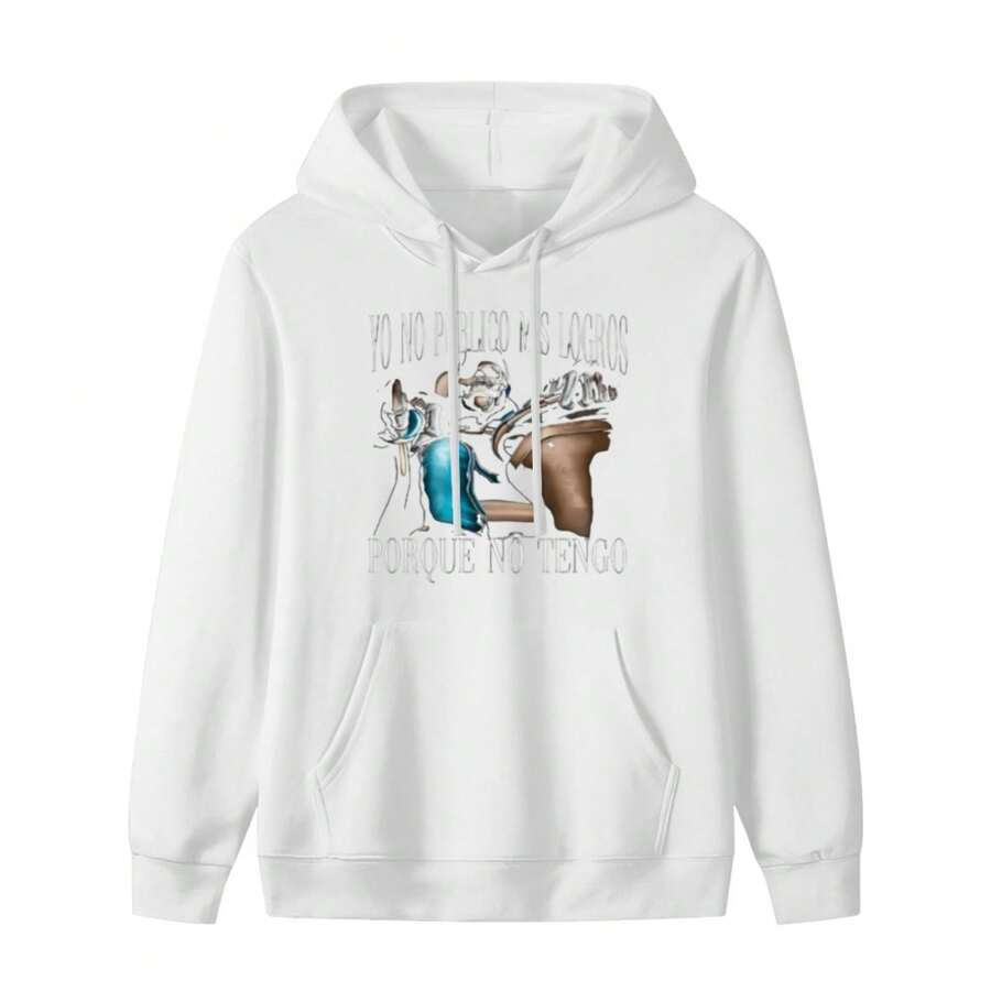 Size Plus(1pcs 100% Cotton 220g Hoodie)Men's Funny Skeleton I Don't Post My Achievements Because I Don't Have Any Graphic Digital Print T Hoodie Sarcastic Humor Casual Round Neck Short Sleeve T Hoodiehoodie S - 款式8 - 查看 1