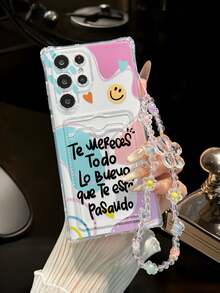1 funda de teléfono eleganteNo incluye cordón ni soporte, envío gratis. hacenoincluircordón para el cuelloystandLocalEntregaaFundaen4Funda transparente de TPU con letras estampadas, a prueba de golpes y resistente a arañazos, compatible con 16/16 Pro/16 Pro/16 Plus. - Multicolor 4 - Ver 9