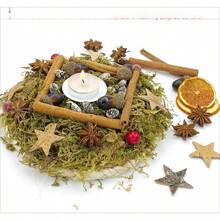 1pc 60g/120g/180g Home Fragrance Decor Supplies, Includes Candle Wax, Dried Flowers, Dried Plants, Star Anise, Cinnamon, Lemon Slices, Orange Slices, Suitable For Crafts, DIY, Aromatherapy, Decorative Accents - Decorative Bag (1 Piece) - View 1