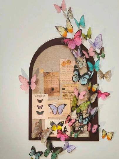 36pcs 3D Butterfly Wall Stickers, Waterproof, Moisture-Proof, Mildew-Proof, Room Decor, Suitable For Bedroom And Living Room