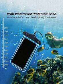 Universal Waterproof Phone Pouch, Waterproof Phone Bag, Waterproof Phone Dry Bag, Waterproof Phone Case, Compatible With IPhone, Suitable For All Phone Models, Can Be Used For Swimming, Rafting, Diving, Underwater Photography, Beach, Travel, Vacation, Swimming Pool, Outdoor Sports - Multicolor - View 7
