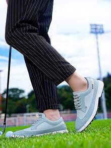 男士四季通用高尔夫球鞋 - 轻便 EVA/橡胶鞋底，商务休闲运动鞋，适合高尔夫、办公、正式场合 - 耐磨鞋面，全地形抓地力，透气内衬，专为专业球员打造