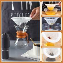 ¡RecomendadoColador de Malla de Nailon Fino de 3 Piezas Colador de Malla de Plástico con Asa Malla 100/200/400 Colador de Cocina de Plástico con 1 barra de prensado Adecuado para Filtrar Jugo Leche Café Miel Vino¡Top de Temporada - 1 - Ver 6