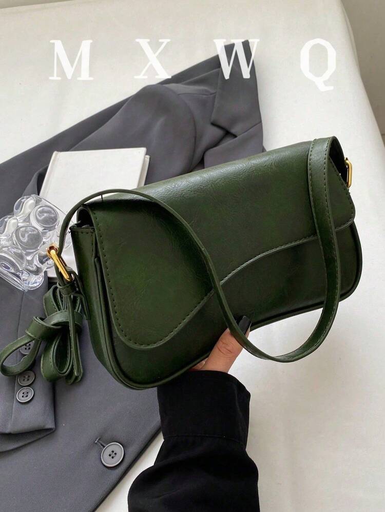 Fashionable Women's Crossbody Bag - Green - View 1