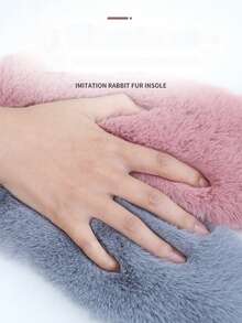 Thick Plush Insoles, Comfortable & Long-Lasting Warmth, Faux Rabbit Fur Winter InsolesInsulation,Galentines,Puppy,Carnival,Decoración Para Fiestas