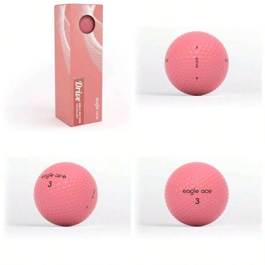 Pelotas de de 2 capas, distancia mxima, control ptimo de versin 2024 - Coral + Paquete de 15 - Ver 1