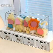 2-Piece Multifunctional Storage Box Cabinet, Acrylic Transparent Storage Rack, Blind Box Storage Rack, Dustproof, Doll Display Box, Dustproof Display Cabinet For Doll Collection And Desktop Organization, Suitable For Placing In The Study, Living Room, Or Bedroom. - Clear - View 3