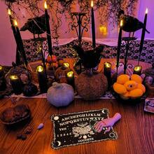 3pcs Mystical Dowsing Board Set, Includes Information, Ouija Board, Crystal , Wooden Spiritual Board. Occult All-Seeing Eye Divination Board Combination, Wooden Ouija Board