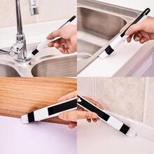 1pc Multifunctional Window Scraper With Crevice Brush, High Window Glass Cleaning Tool, Adjustable Squeegee Blade, Suitable For Gas Stations, Glass, Shower, Outdoor High Windows Cleaning - Multicolor - View 6