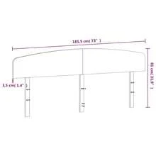 Testiera vidaXL da 180 cm realizzata in legno massello di pino. - Multicolore - Visualizzare 9