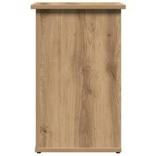 Credenza vidaXL in rovere, realizzata artigianalmente, 35 x 35 x 55 cm, legno composito - Multicolore - Visualizzare 5