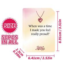 50pcs Couple Relationship Deepening Question Cards, Interactive Game Props For Night - Multicolor - View 8