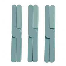 Paquete de 3 salvamanteles de silicona plegables resistentes al calor, salvamanteles plegables para ollas y sartenes calientes, antideslizantes, ahorradores de espacio, fáciles de limpiar 3VIU - Azul grisáceo - Ver 18