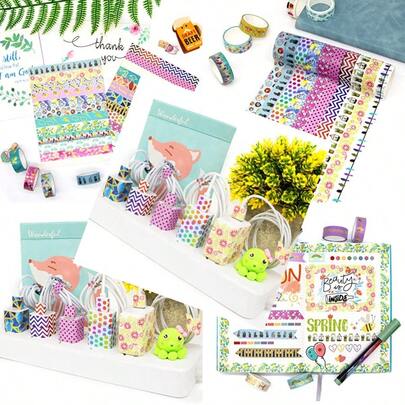 30 Rolls Gold Foil Washi Tape - 15mm Wide Cute Masking Tape For Scrapbook Bullet Journal Planner Arts And Crafts