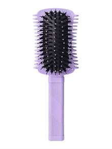 2/1pc Curling Hair Brush, Easy Styling For Defined Curls And Waves, Effective Edge Design, Medium Width Side Edges Effectively Separate And Style Curly Hair, Suitable For Dry And Wet Hair, For Men And Women, Reduces Frizz, Easy Styling At Home Or Travel (Pink, Purple, Green) - Multicolor - View 13