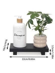 Small Wooden Storage Rack, Kitchen Soap Dispenser Holder, Perfume, Candle, And Cosmetic Display Rack; Kitchen Countertop Storage And Decoration; Bathroom Soap Dish Rack. Suitable For Storing And Displaying Cosmetics, Soap Dispensers, Jewelry, Watches, Perfumes, And Candles. Ideal For Kitchens, Bathrooms, Dressing Tables, Living Rooms, Studies, And Bedrooms. - Multicolor - View 14