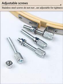 3pcs Beige Bamboo Material DIY Hand Embroidery Hoops, Embroidery Stretcher, Embroidery Frame, Dreamcatcher Wind Chime Hanging Ring Accessories, Can Be Used As Home Decor, Wind Chime Decor, Outdoor Lawn Wedding Hanging Decor, Wall Hanging Decor, Halloween & Christmas Decor, Phone, Key Chain, Bag, Clothing Hanging Decor, Desk, Bedside Decor, Car Interior Hanging Decor, Etc.