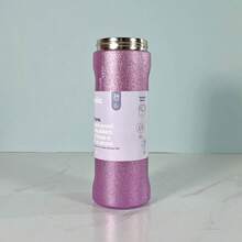 Owal'a 24oz Insulated Stainless Steel Water Bottle With Straw, Suitable For Sports, Outdoor Activities, Travel, And Student Sports Water Cup - Shimmering Purp-24oz - 查看 2