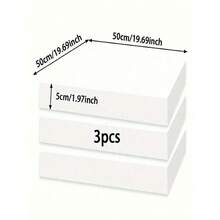 45D High Density Foam Seat Cushion 19.69"X19.69"X1.97" - Provides Firm Support For Dining Chair Seats And Wheelchair Replacements | Premium Foam, Durable Comfort, White, Black, Gray (50*50*5cm) - Black - View 8