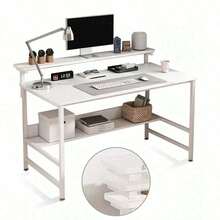 Silla Escritorio Para Home Office Ejecutivo Estudiantil - Blanco - Ver 2