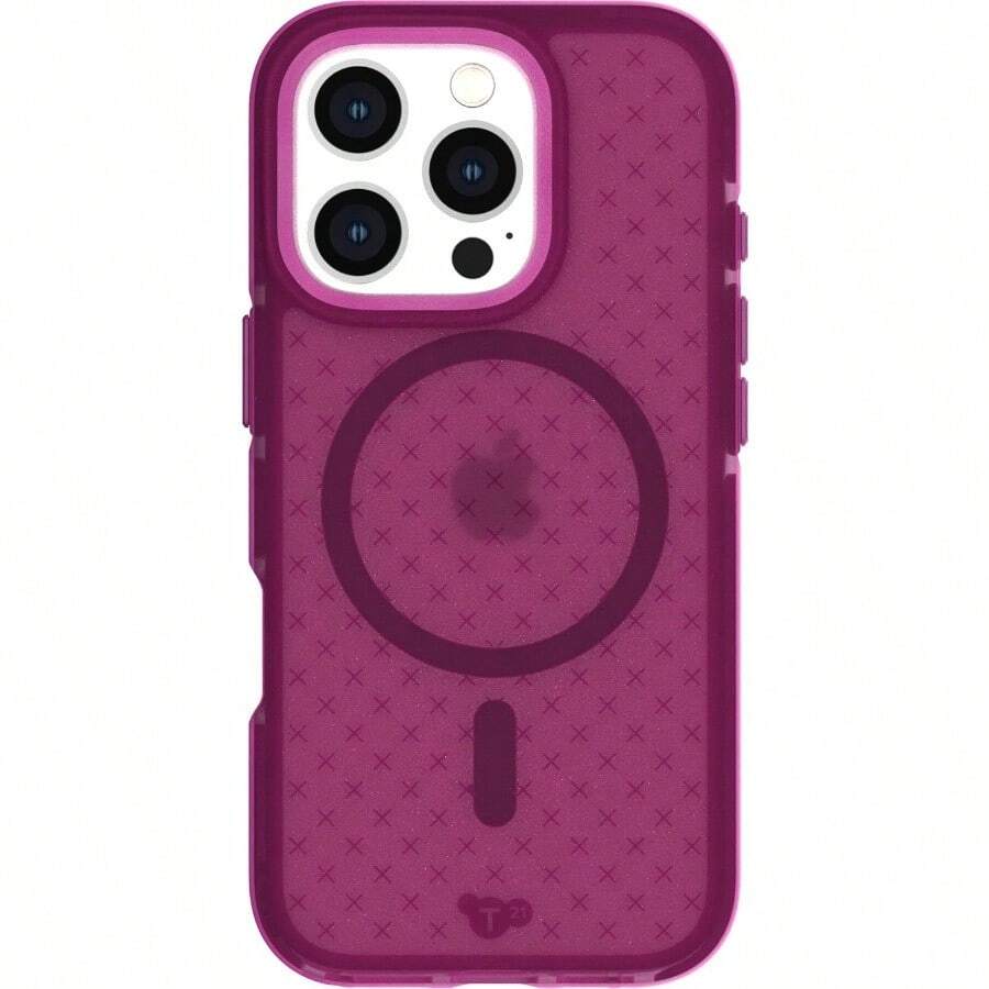 MX tech21 EvoCheck para iPhone 16 Pro - Compatible con - Funda de protección contra Impactos - en Ciruela - Ciruela - Ver 1