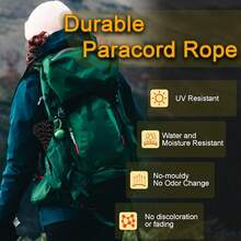 EstiloCooBigo - Cuerda De ParacaíDas De 1000 Libras, 4 Mm, 12 Hebras, 100 Pies, Reflectante, Color Negro, Paracord Para Bricolaje, Pulsera/Cordones, Tienda De CampañA, Senderismo, Supervivencia U OtrosVersióN Mejorada - Negro reflectante - Ver 5