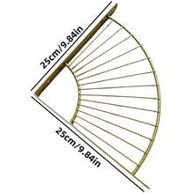 4pcs Metal Bracket, Wall Decoration Support Bracket,Wall Decor, Modern Shelf Brackets For DIY Floating Shelves, Gold - Multiple Sizes - Multicolor - View 8