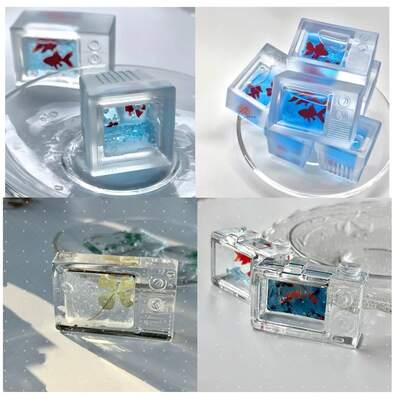 Resin Casting Mold, Silicone Mold For TV, Camera, Tree, Keychain, Resin Liquid Mold