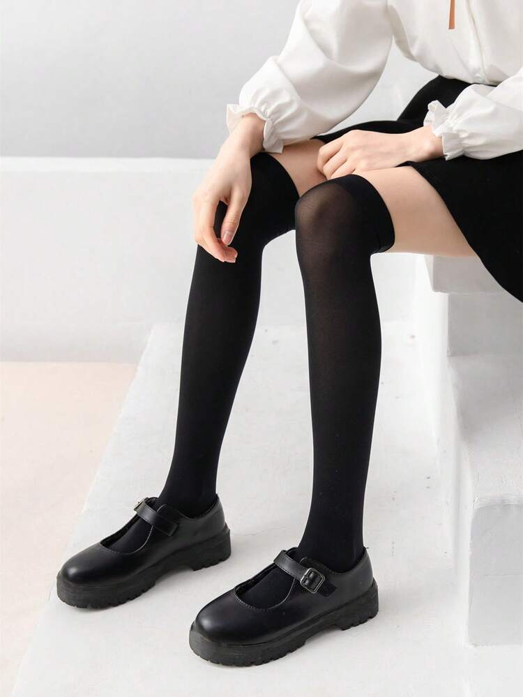 3pairs Solid Socks