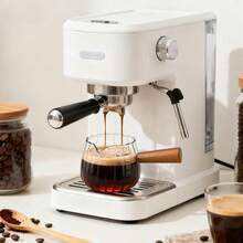 Cốc Espresso 6 oz, Cốc đong Espresso có tay cầm bằng gỗ, Cốc đánh sữa, Cốc đong thủy tinh dùng để phục vụ cà phê, sữa, trà hoặc siro cây phong. - Nhiều màu - Xem 2