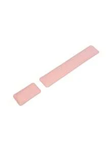Soft Leather Keyboard Wrist Rest, Memory Foam Material, Easily Relieves Typing Pain, Keyboard & Mouse Pad Set, Suitable For Computer, Laptop, Home And Office - Pink - View 2
