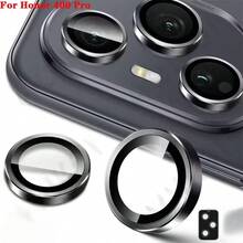 1pc Camera Lens Protector Ring For Honor 400 Pro 5G/Honor 400 Lite/Honor 400/600 Lite, 3D Metal Lens Tempered Glass Protective Film, Rear Camera Lens Cover, Phone Camera Protector, Black/Silver/Colorful - Multicolor - View 2
